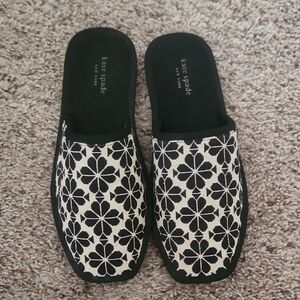 Kate Spade Flower Jacquard Dove Slippers